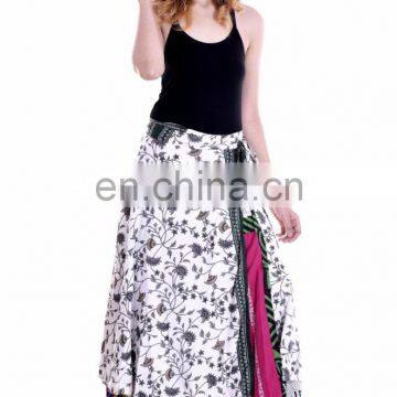 Indian Rapron Skirts Party Dress For Women Knee Length Wrap Skirts Summer Fashion Beach Skirts Long Skirt Maxi Beach