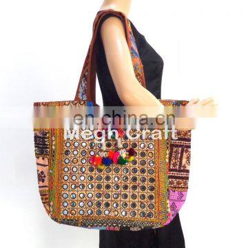Old Banjara Embroidery Bag With Mirror Work.vintage Bags and Handmade Banjara Embroidery Work Shoulder Bag photo-5