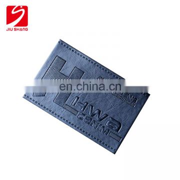 Custom cheap bulk jeans leather label with logo for sale