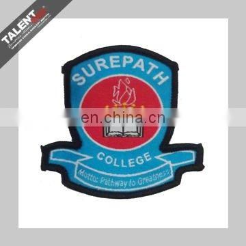 custom brand logo woven embroidered patch for clothing