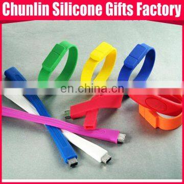 promotional silicone usb bracelet wristband usb wholesale