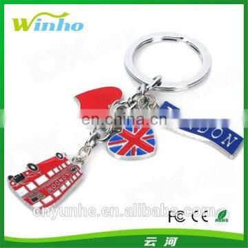 London Soft Enamel Keychain