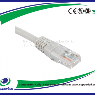 UTP Cat.6A патч-корд, простая форма литья, серый цвет