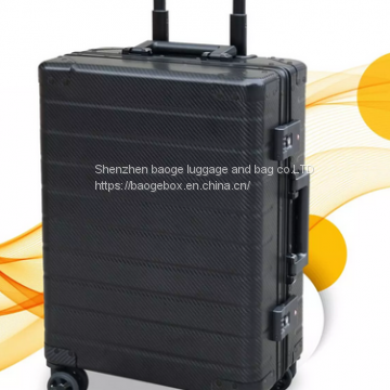 Sturdy Trolley Handle Spinner Luggage Customized Zipper