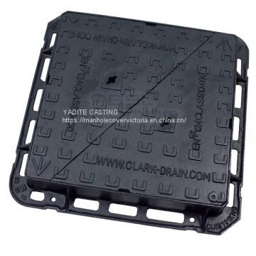 EN124 D400 Cast Iron Double Sealed Triangular Ductile Iron Manhole Cover And Frame