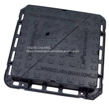China Ductile Iron Square Double Triangle Telecome Manhole Cover