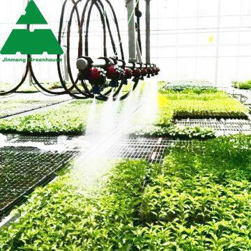 Agriculture Glass Greenhouse Equipped with Irrigation System