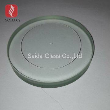 custom 6mm thickness clear tempered borosilicate glass heat resistant 300 degree diameter 75mm for oven