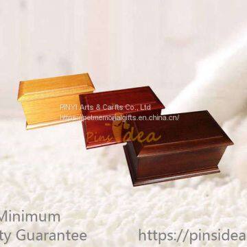 Good Quality Oak Color Birch Wood Monument Shape Photo Frame Pet Urn for Cats photo-2