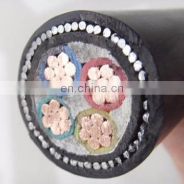 N2XBY 4 cores CU/XLPE/PVC/SWA/PVC 0.6/1kv power cable IEC60502-1 STANDARD