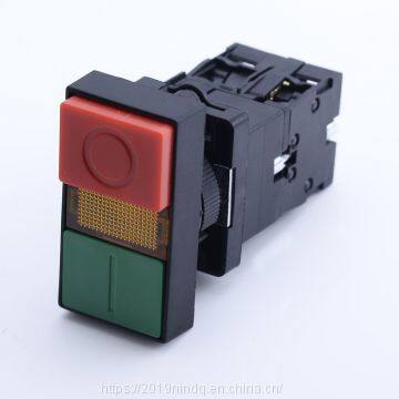illuminated double-headed button with Neon or LED 6-380V pilot light push button
