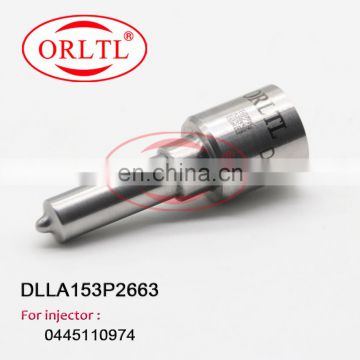 ORLTL Fuel Spray Nozzle DLLA 153 P 2663 (0433172663) Common Rail Injector Nozzle DLLA153P2663 For JMC 0445110973