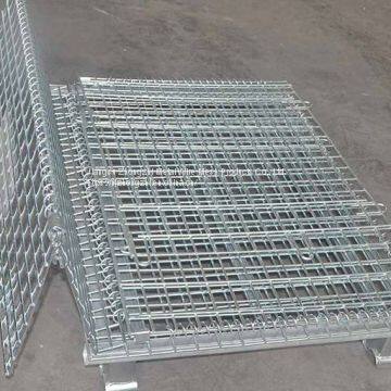 Steel Foldable Wire Mesh Container Custom Wire Container Wire Containers Exporter Steel Wire Mesh Container China photo-3