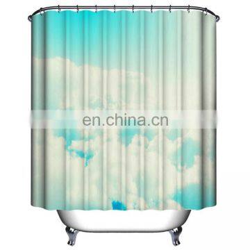 Custom Ocean Sea Star Patterns Mouldproof Shower Curtain Liner With Magnets photo-4
