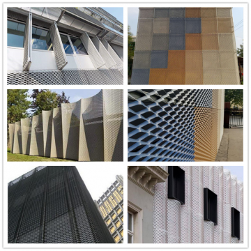 Hot Sale Decorative Aluminum Expanded Metal Colorful Diamond Mesh photo-2