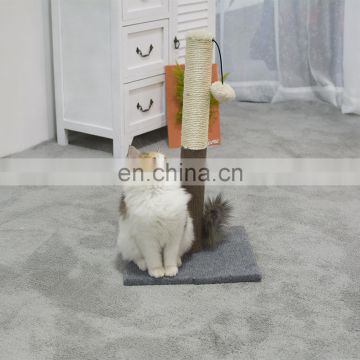 Wholesale Wood Sisal Wooden Parts Pet Products Strong Scratcher Small Pet Cat Tree Post