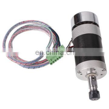 HONGJUN 300W Air Cooled Spindle Motor Spindle Speed Power Converter & 52mm Clamp 13pcs ER11 Collet For Engraving. photo-3