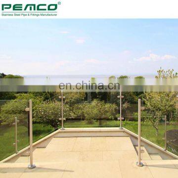 Factory Direct Sale Stand Mounted Balcony Design Stainless Steel Railing
