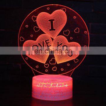 Wholesale ABS 7 Color Changing Touch Control 3D LED Lamp Base For Acrylic Plate photo-7