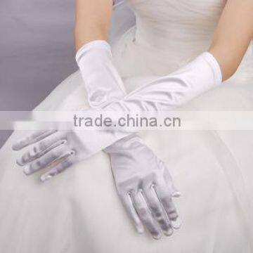 Instyles New Silk Satin Lace Ivory Bridal Gloves Wedding Bride Gloves Elbow photo-2