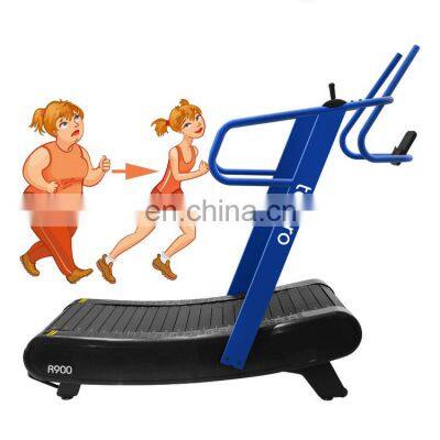 no power curved treadmill smooth self-generating treadmill Commercial Treadmill Running for gym use