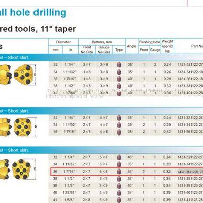 Button Bit 11 Degree Tapered Blasting Drill Bits photo-3