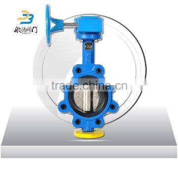 4 inch lug type epdm seat dn150 gearbox butterfly valve