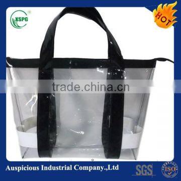 PVC shopping bag with tote