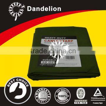 olive green polyester cotton heavy duty waterproof canvas tarps