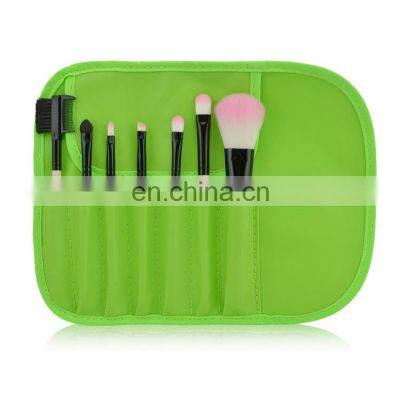 Hot Selling 7 Wallet Style Makeup Brush Luxury Colors Brushes sets