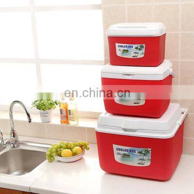 Three-Piece 5L13L 26L Plastic Camping Cooler Portable Ice Chest Chilly Bin Cooler Box