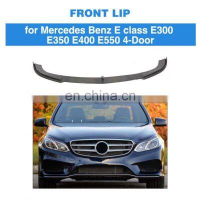 W213 E Class Carbon Fiber Front Bumper Lip for Mercedes Benz E300 E350 E400 E550 4-Door 13-15 photo-2