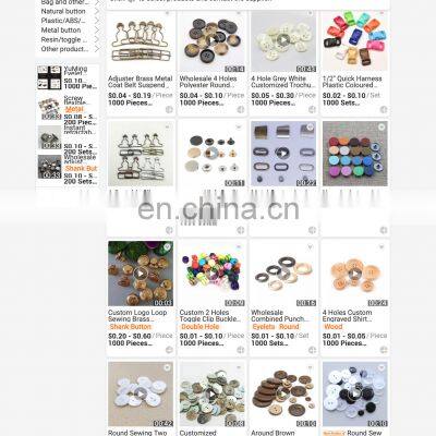 YuMing Eyelet Cord Lock Stopper Resin Snap Natural Polyester Wooden Horn Shell Toggle button