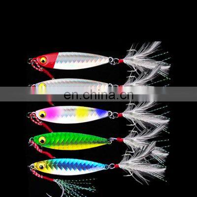 5Colors  7g 10g 15g 20g 30g  Fishing Jigs Freshwater Saltwater Sinking Metal  Lure