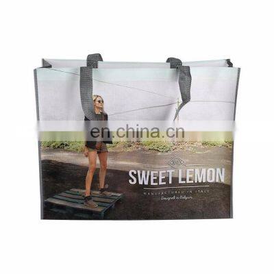 Custom Logo Promotional Heat Transfer Printing Non Woven Shopper Bag