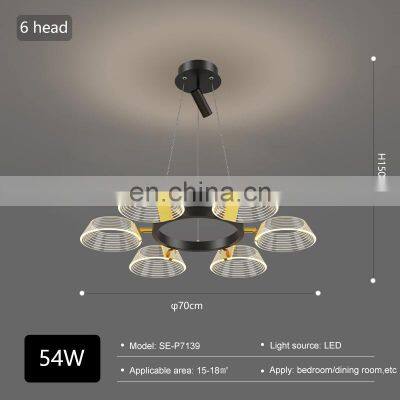 Popular Hanging Indoor Decoration 36 54 108 128 W Bedroom Living Room LED Contemporary Pendant Light photo-5