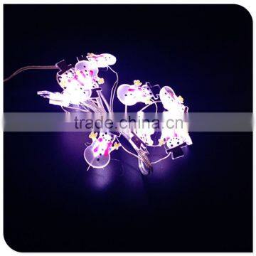 Battery Operated Copper Wire With Snowman Mini Led Christmas Lights photo-2