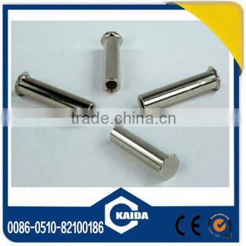 Carbon steel flat head hollow rivet