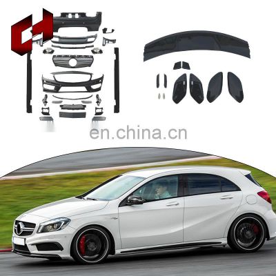 CH Factory Selling Rear Diffusers Seamless Combination Carbon Fiber Exhaust Grille Body Kit For Mercedes-Benz A Class W176 13-15