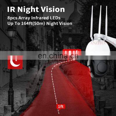 5MP Wireless 4GSIM CARD Security IP Network Camera 5X Zoom HD PTZ Outdoor Home Surveillance Dome Cam CCTV 50M IR Night Vision photo-5
