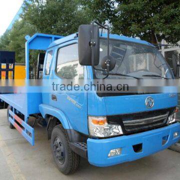 Dongfeng flat bed truck for transporting machines