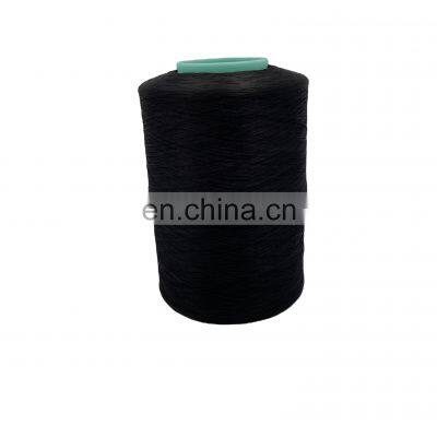 200D Polyester Texture Thread good quality sewing thread black overlock thread