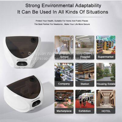 Commercial Wall Mounted 430ml Automatic Hand Sanitizer Alcohol Liquid Foam Spray Soap Dispenser photo-4