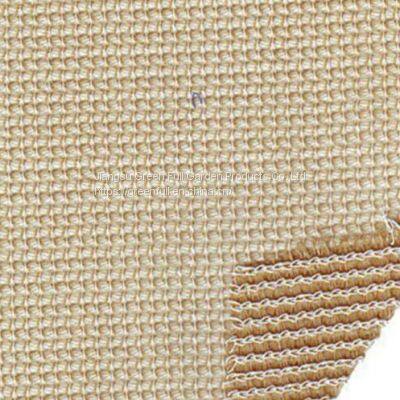 High Quality 340gsm 3*50m Beige HDPE Woven Fabric Knitted Sun Shade Cloth Net Carport photo-5
