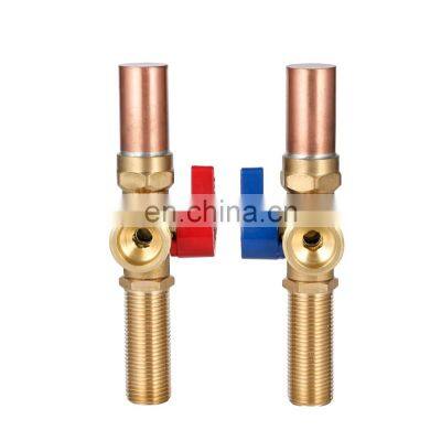 1/2 inch x 3/4 inch MHT Push-to-Connect Copper Washing Machine Outlet Box with Water Hammer Arrestor