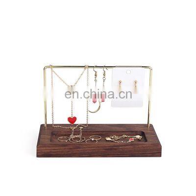 Racks Jewelry Bracelet Wood Block Stand Necklace Standard Bamboo Custom Wooden Foldable Storage Rack Shop Ring Jewellery Display photo-4