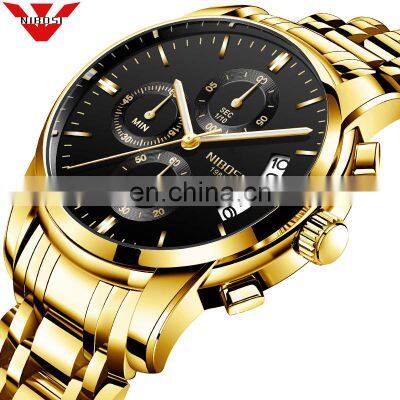 NIBOSI Men Watch Quartz Mens Watches Top Brand Luxury Business Chronograph Sport Watch Men Military Clock Saat Relogio Masculino