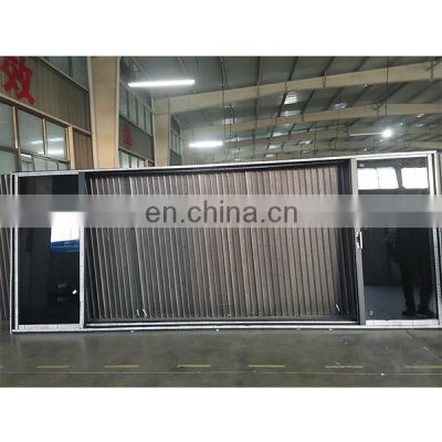 WEIKA windows and doors thermal break aluminum upvc black sliding doors white hinges aluminum door