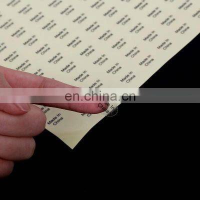 China Manufacturer Custom Logo Printing Roll Self Adhesive Vinyl Transparent Labels Gold Foil Self Adhesive Private Sticker