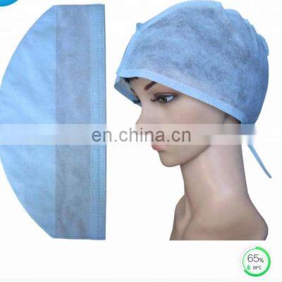 Cheap Nowoven Disposable Tie On Nurse Hat Doctor Cap Lace Up PP SMS Manufacture Made Doctor Nurse Cap